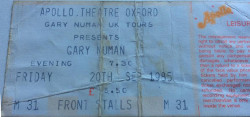 Oxford Ticket 1985